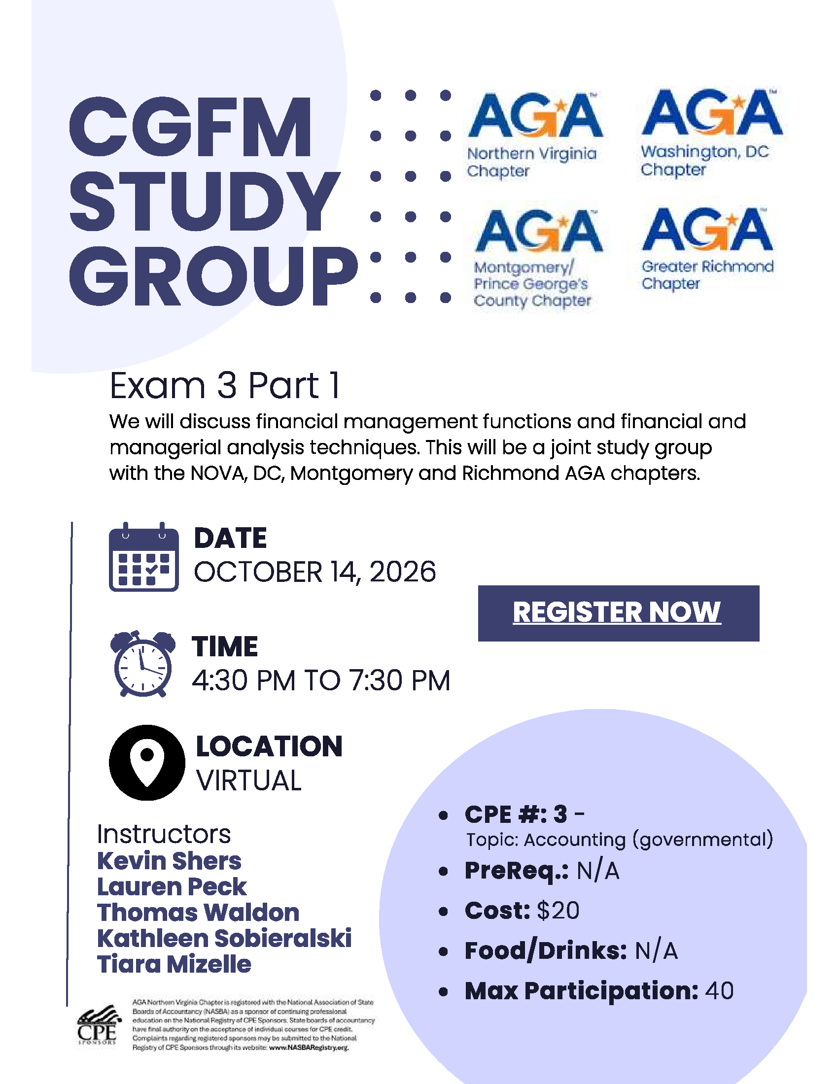 CGFM Multi Chapter Study Group